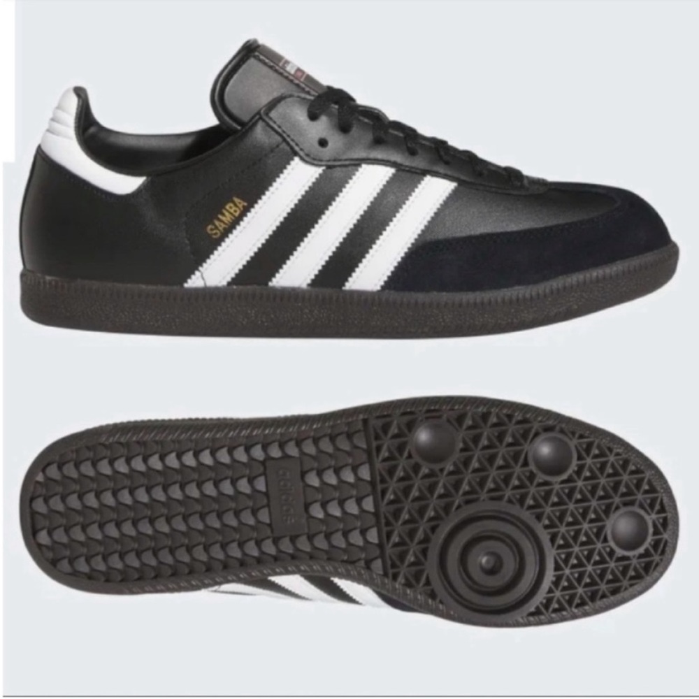 adidas Samba Black Leather Dark Gum - Picture 4 of 7